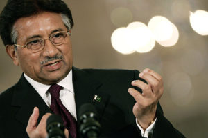 WASHINGTON - SEPTEMBER 22: Pakistan President Pervez Musharraf answers questions from the press corps during a joint news conference with U.S. President George W. Bush in the East Room of the White House September 22, 2006 in Washington, DC. The two leaders met earlier in the day in the Oval Office and discussed a wide range of issues. (Photo by Chip Somodevilla/Getty Images)